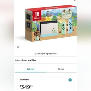 Nintendo switch animal crossing edition